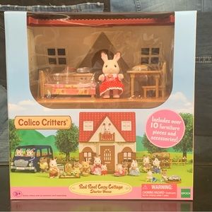NIB! Calico Critters Red Roof Cozy Cottage